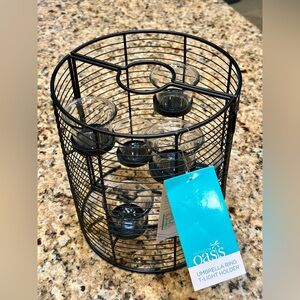 Outdoor Umbrella Ring T-Light Holder by Outdoor Oasis New with Tag! MSRP $50